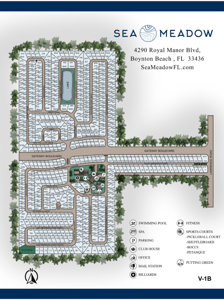 Sea Meadow sitemap in boynton beach fl